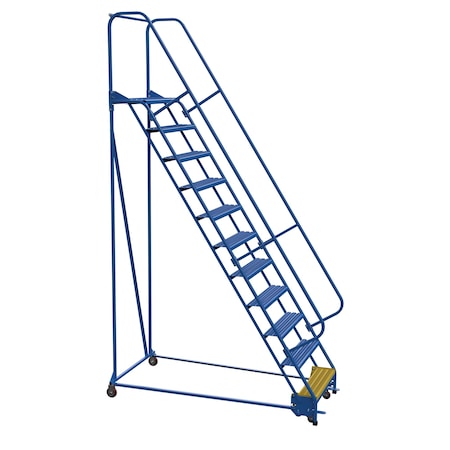 Vestil 140 H Steel PW Ladder, Grip Strut, 11 Step, 11 Steps LAD-PW-32-11-G